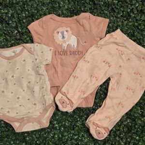 Chick Pea Soft Pink Baby Outfit